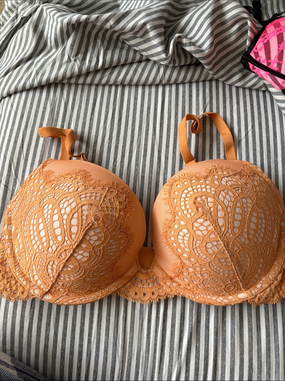 Orangey/ yellow Dream Angels Bra